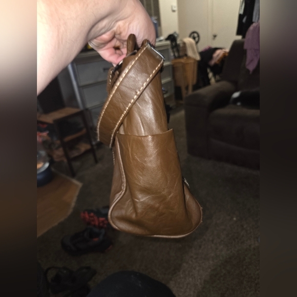 Rosetti Brown Womens  Bag with Leather-like Finish and Structured Design - Picture 8 of 11